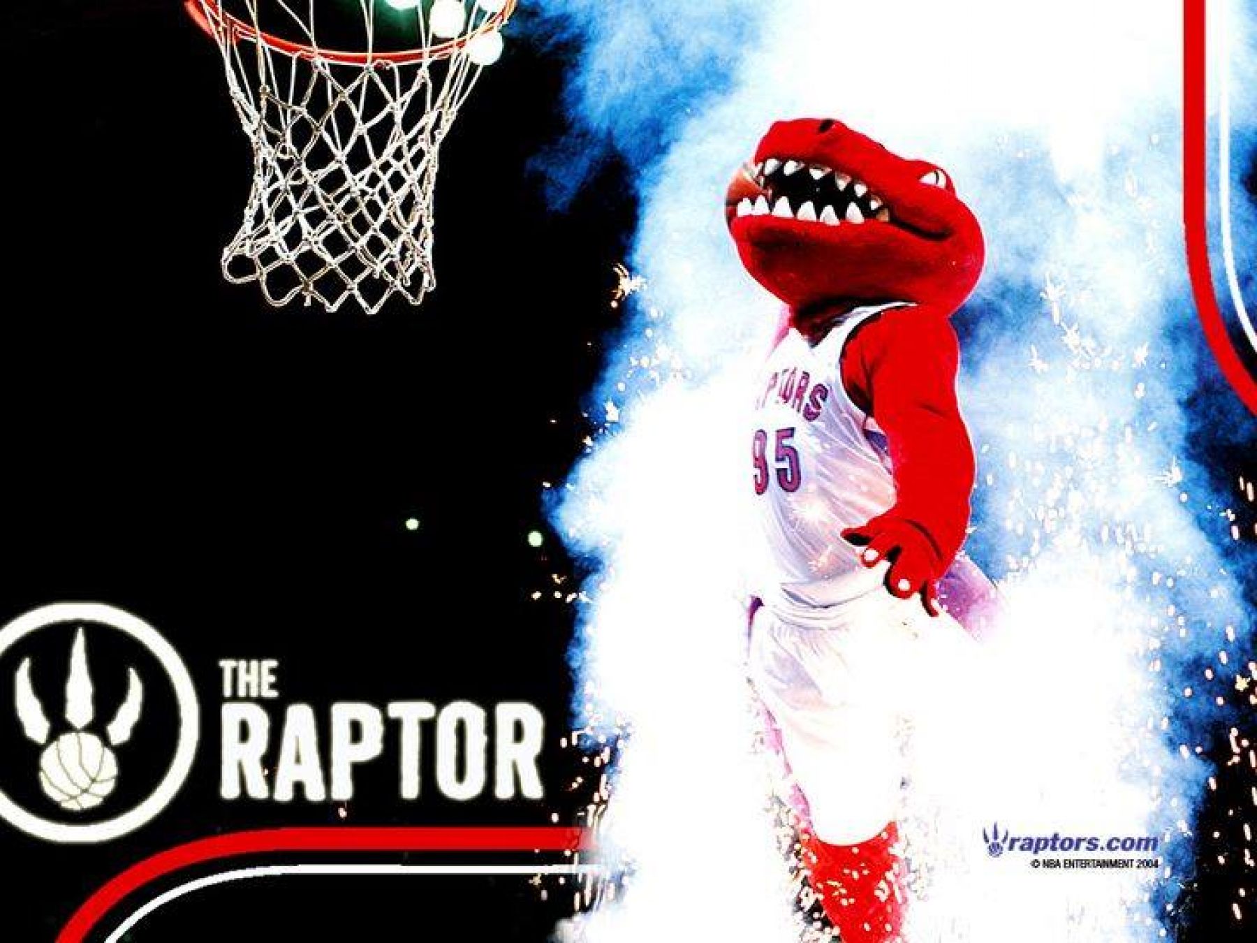 NBA mascot, the Toronto Raptor will be using a combination of the